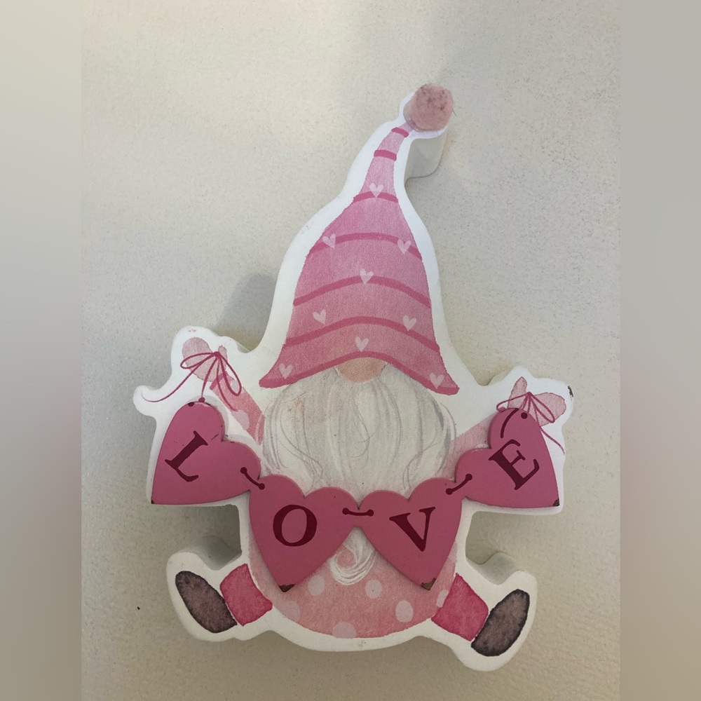 Pink Love Gnome Room Decor